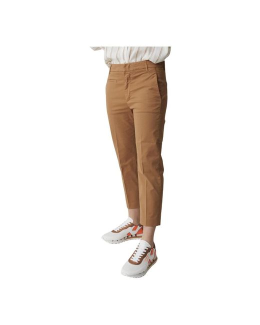 Dondup Brown Cropped Trousers