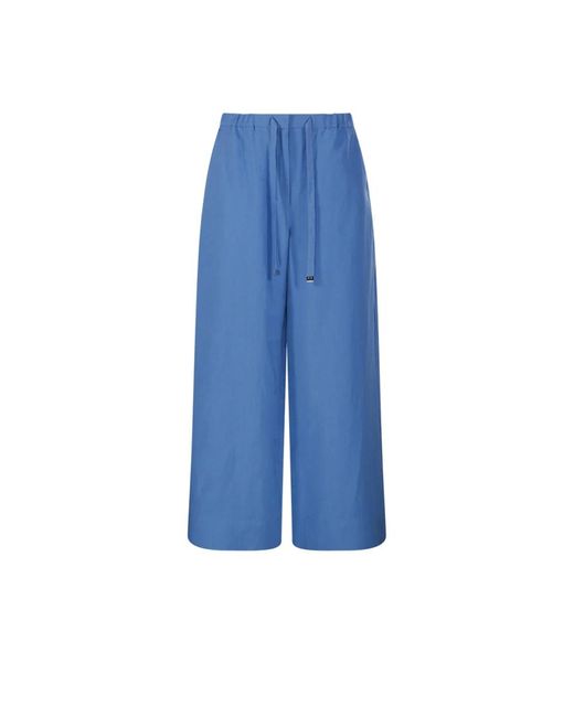 Max Mara Blue Wide Trousers