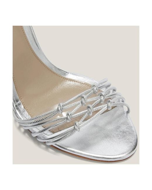 Genny White High Heel Sandals