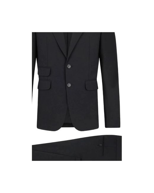 DSquared² Black Single Breasted Suits for men