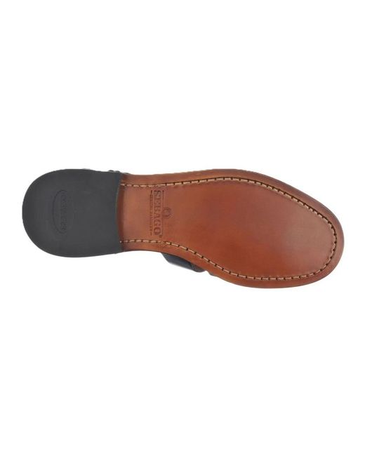 Sebago Brown Flat Sandals