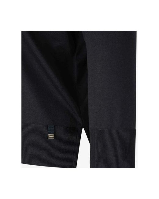 Herno Blue V-Neck Knitwear