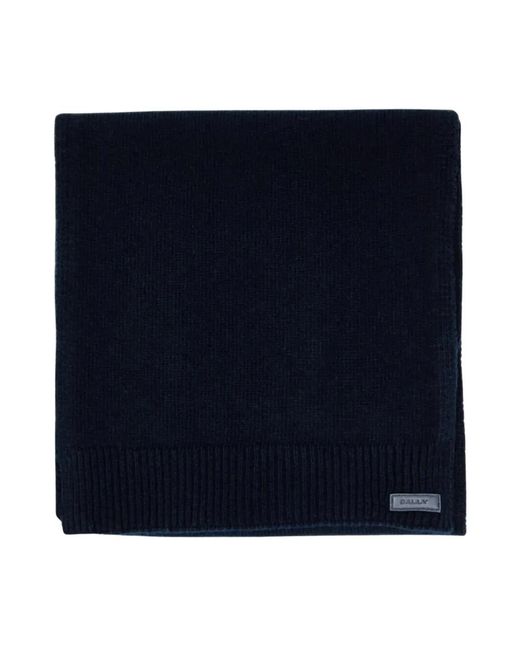 Bally Logo-Patch Schal in Blue für Herren