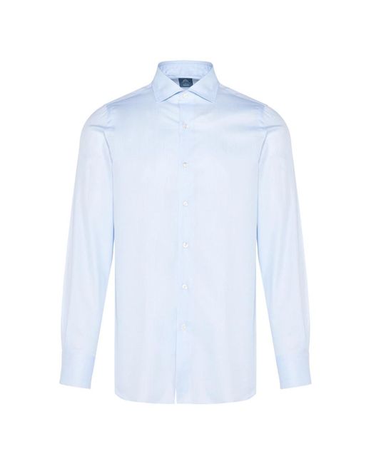 Finamore 1925 Blue Formal Shirts for men