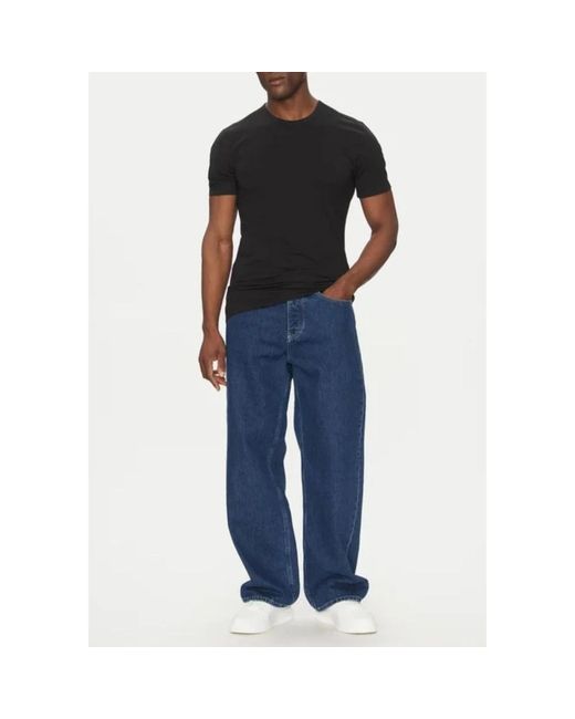 Calvin Klein Tops ,Zwart ,Katoen Zwart Crew Neck T-Shirt 3-Pack in het Black voor heren