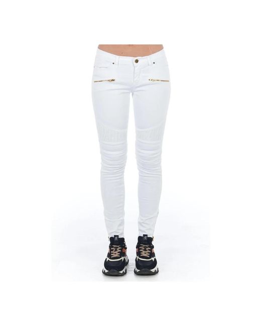 Frankie Morello White Skinny Jeans