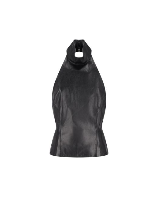 Magda Butrym Black Sleeveless Tops
