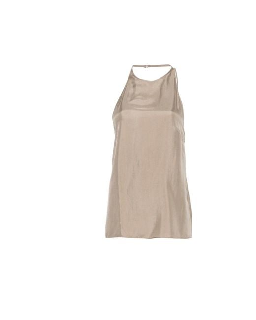 Alysi Natural Sleeveless Tops