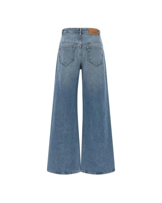 Isabel Marant Blue Wide Jeans