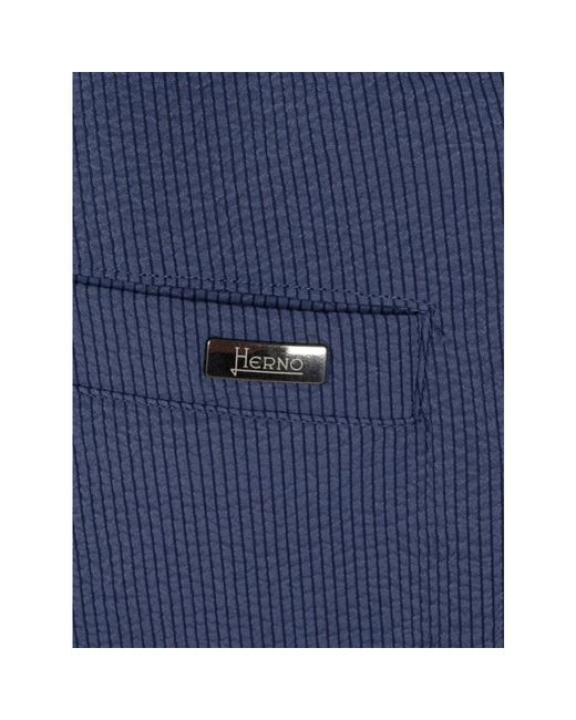 Herno Blue Casual Shorts for men