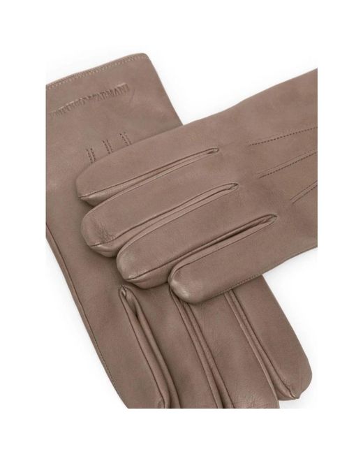 Emporio Armani Brown Gloves for men