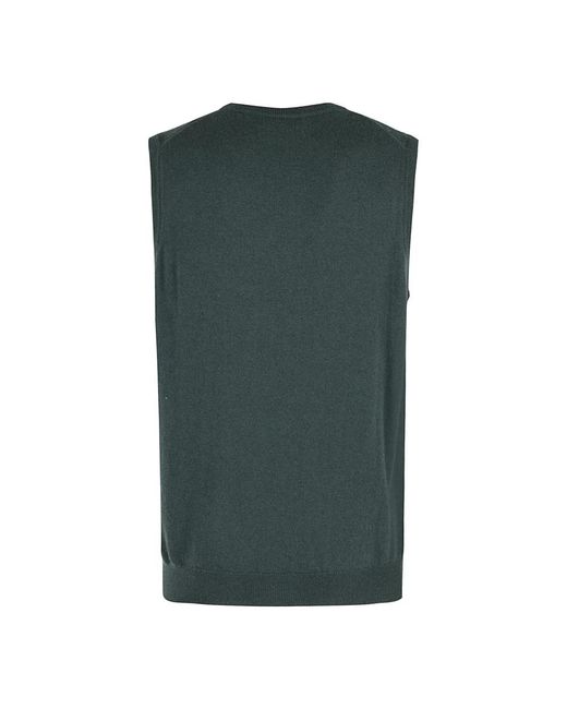Kangra Green Sleeveless Jumpers for men