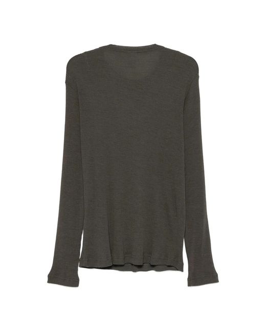 RANRA Rib L/S Tee in het Green voor heren
