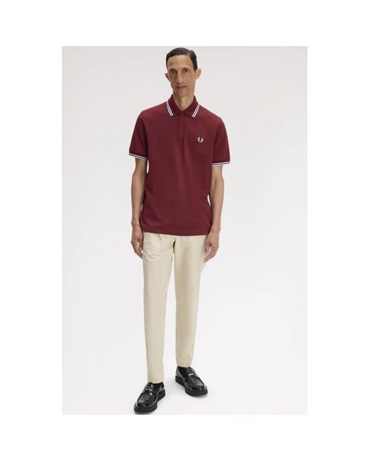Fred Perry M12 16B Polo in het Red voor heren