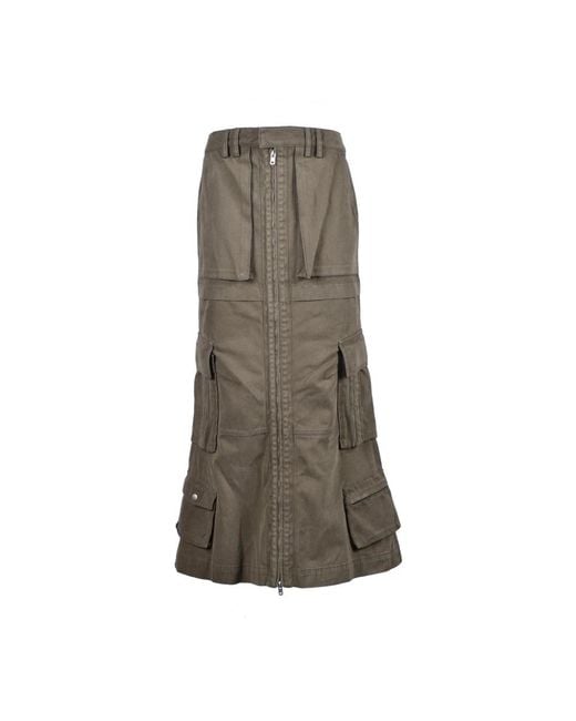 we11done Brown Maxi Skirts