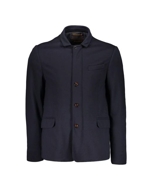 Moorer Klassischer Blazer Mit Logodetailknöpfen in Blue für Herren