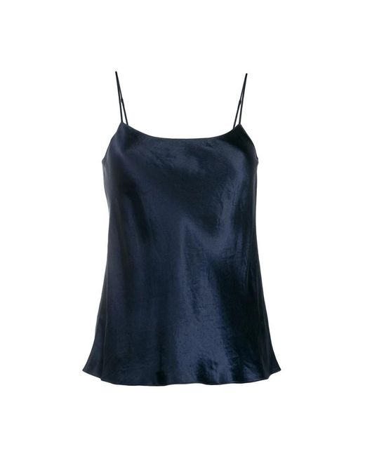 Sleeveless Tops di Vince in Blue