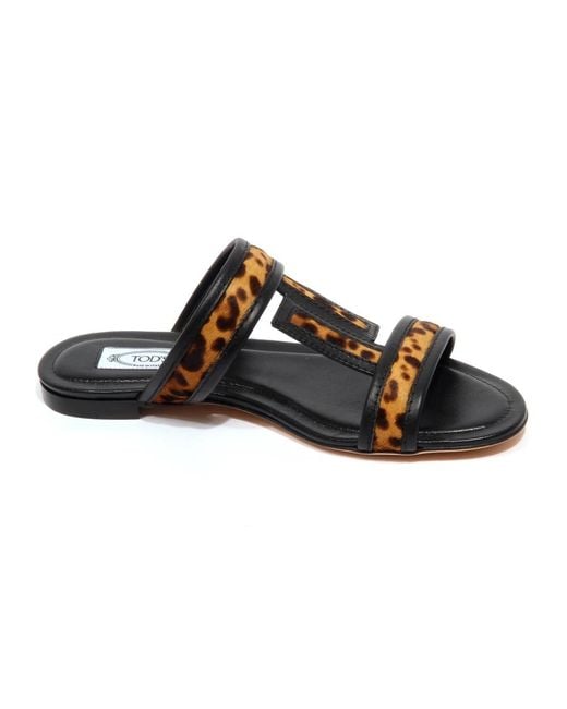 Sliders Tod's en coloris Brown