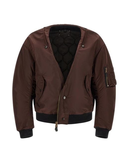 Maison Margiela Brown Bomber Jackets for men