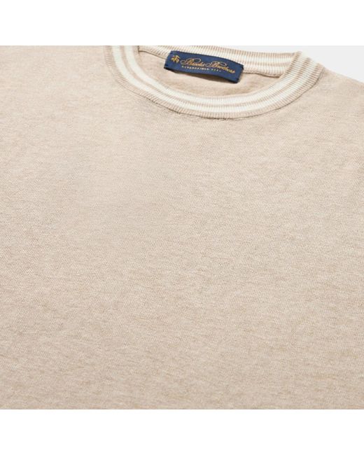 Brooks Brothers Natural Round-Neck Knitwear for men