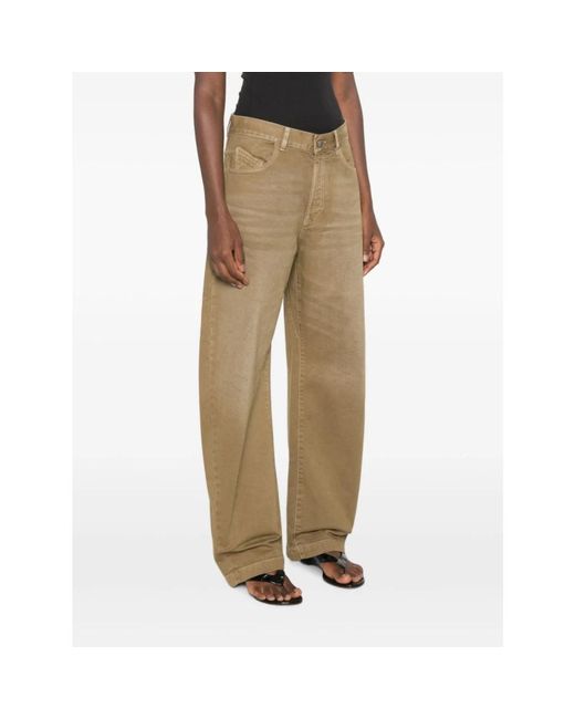 The Attico Natural Loose Fit Jeans