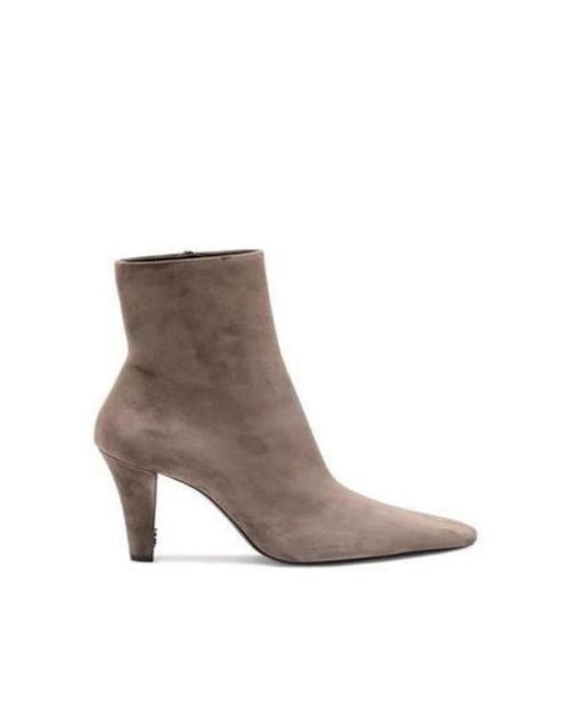 Saint Laurent Gray Heeled Boots
