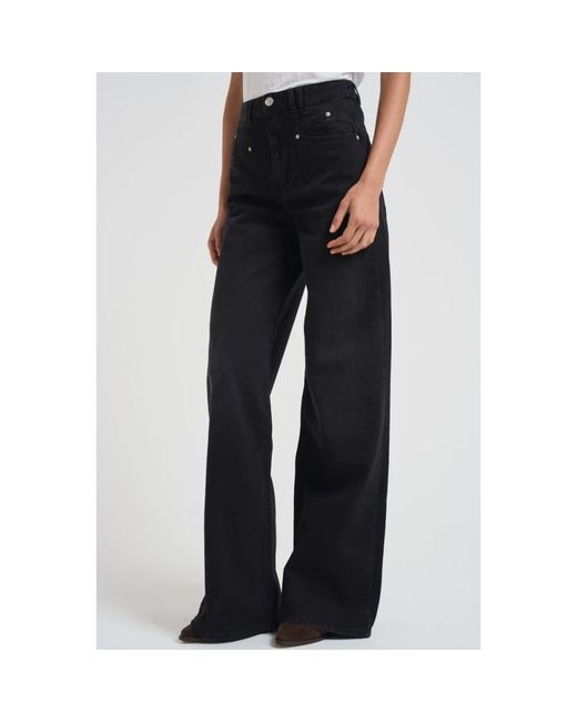 Isabel Marant Black Wide Jeans
