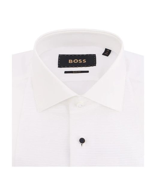 Boss White Formal Shirts for men