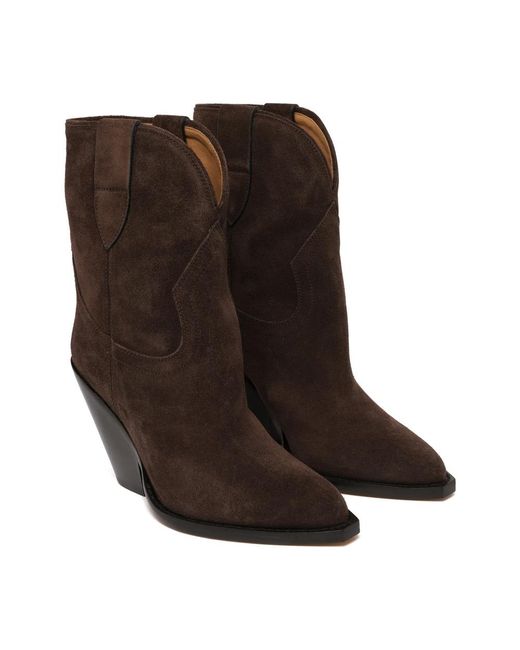 Isabel Marant Brown Cowboy & Biker Boots