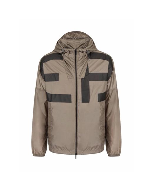 Armani Gray Light Jackets for men