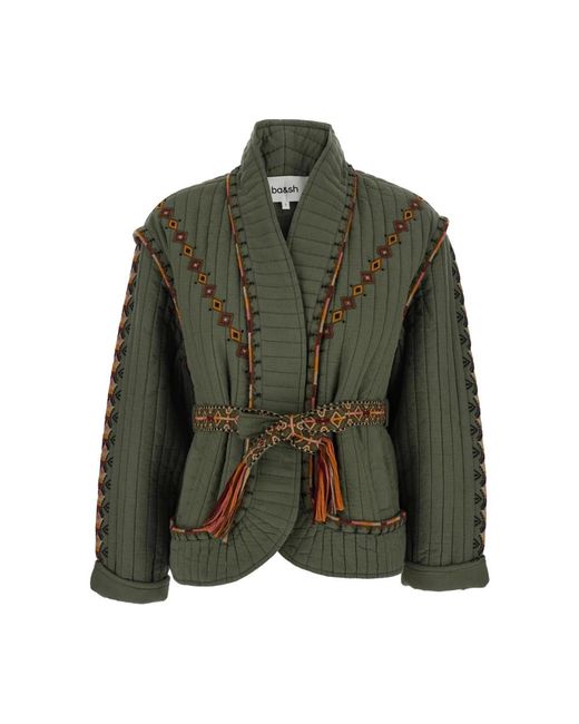 Light Jackets Ba&sh de color Green