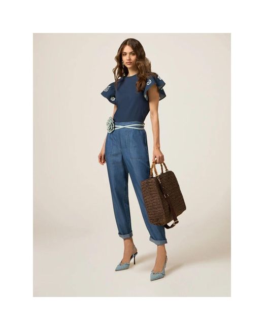 Straight Jeans di Oltre in Blue