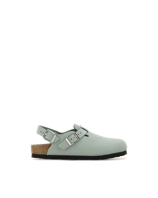 Birkenstock Schoenen ,Groen ,Suède Mint Suede Tokyo Slippers in het Green