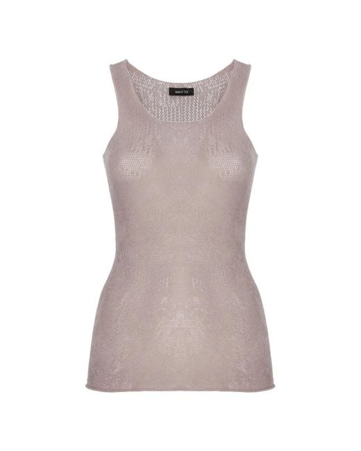 Avant Toi Brown Sleeveless Tops