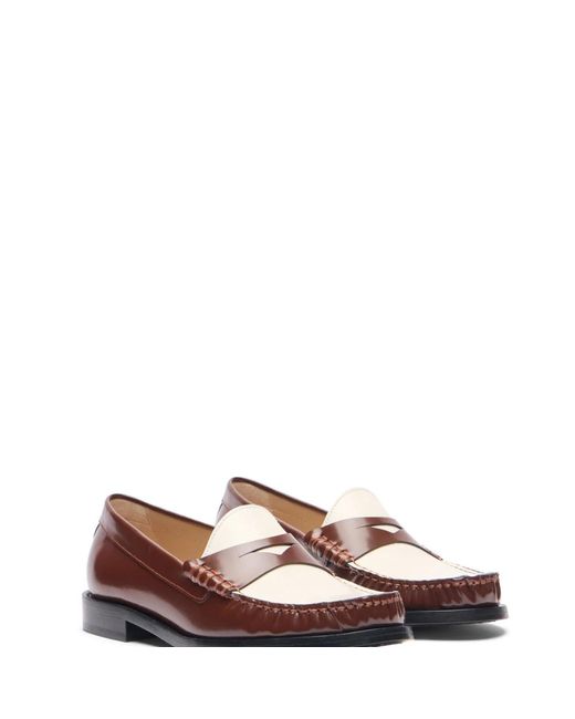 Stuart Weitzman Brown Lottie Loafer