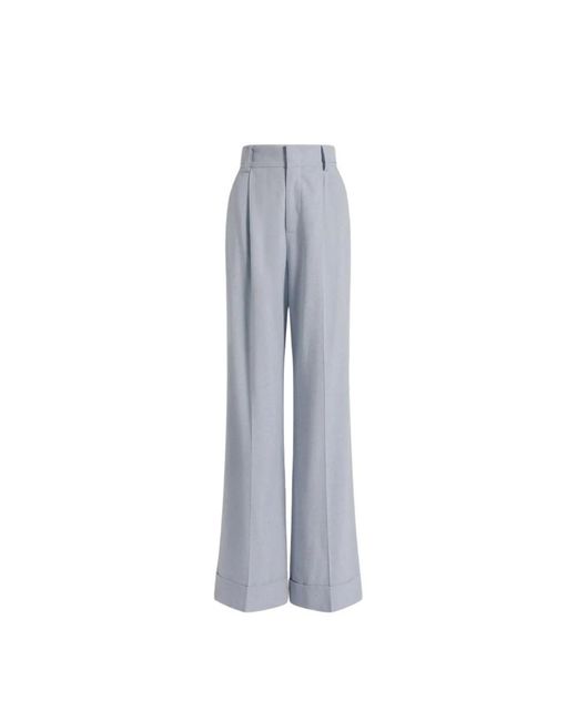 Alberta Ferretti Gray Wide Trousers