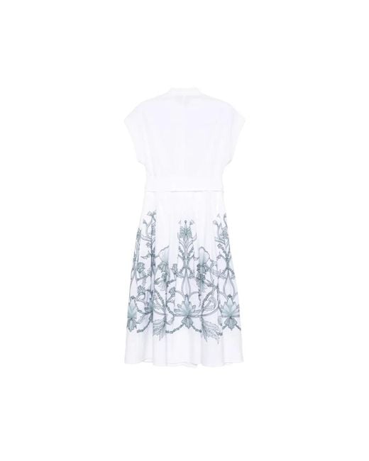 Eleventy White Midi Dresses