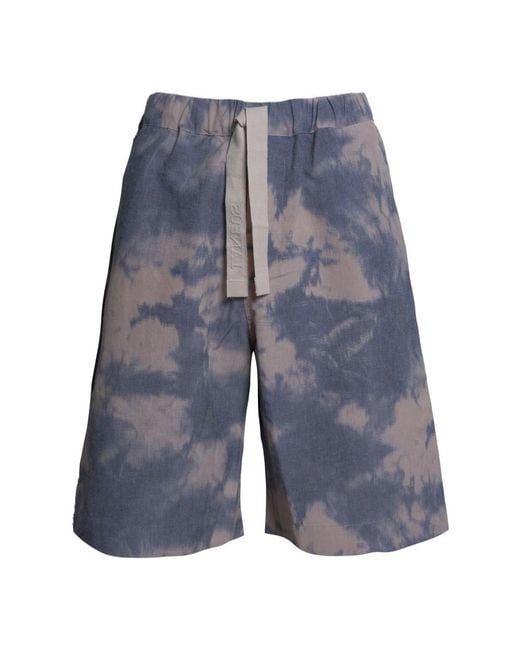 Laneus Blue Casual Shorts for men