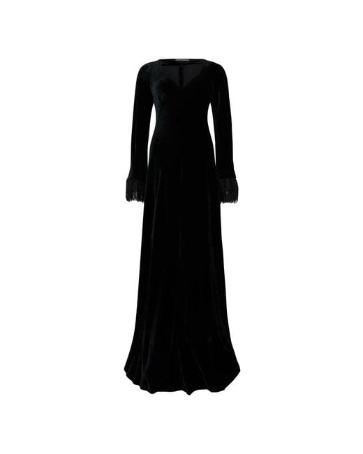 Alberta Ferretti Black Maxi Dresses