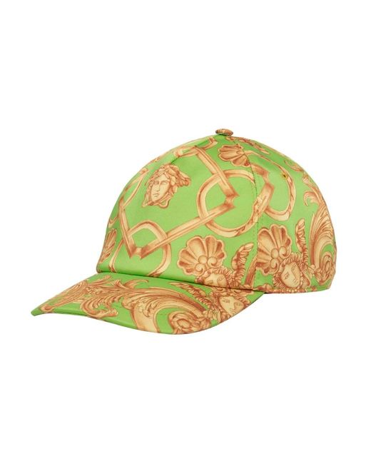 Versace Accessoires ,Veelkleurig ,Polyester Verstelbare Bloemhoed in het Green voor heren