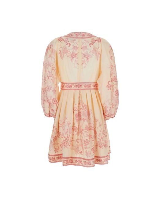 Zimmermann Short Dresses in het Pink