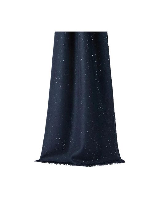 Brunello Cucinelli Blue Winter Scarves
