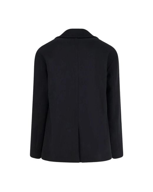 Hevò Black Double-Breasted Coats for men