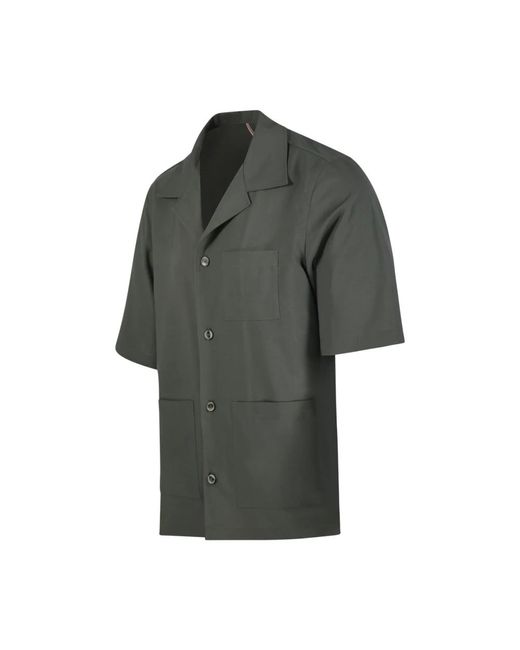 Santaniello Gray Short Sleeve Shirts for men