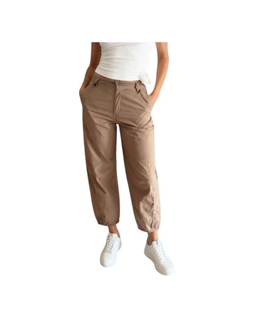 Please Brown Tapered Trousers