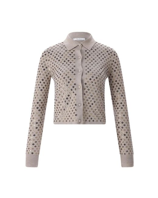 Cardigans Max Mara en coloris Gray
