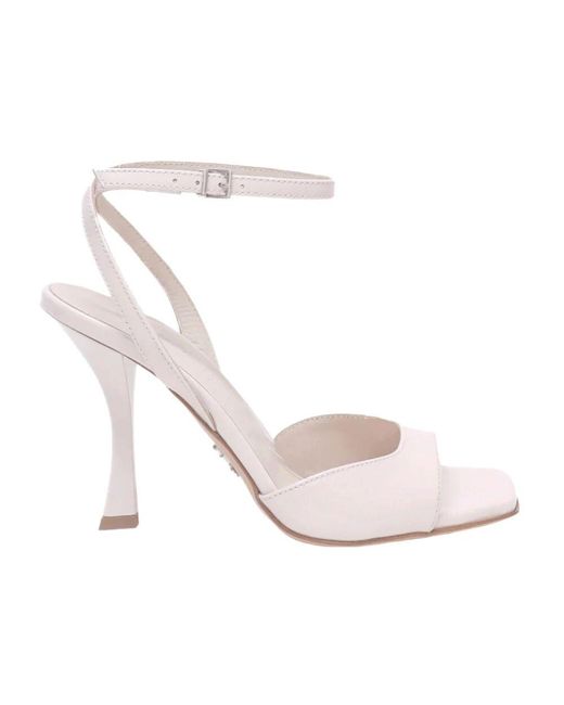 Sergio Levantesi White High Heel Sandals