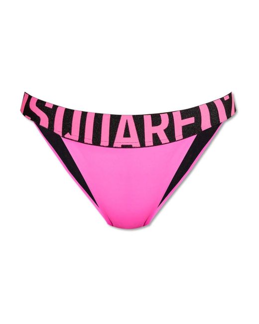 DSquared² Badmode ,Roze ,Swimsuit Bottom in het Pink