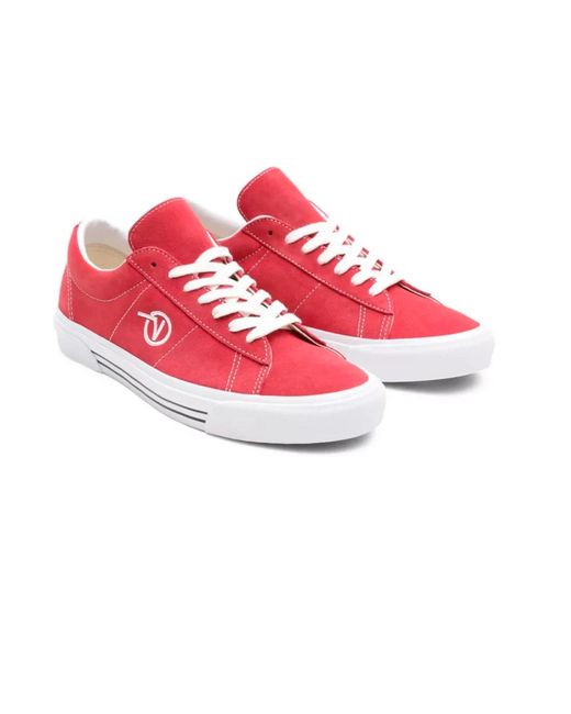 Vans Red Sid Suede Sneaker