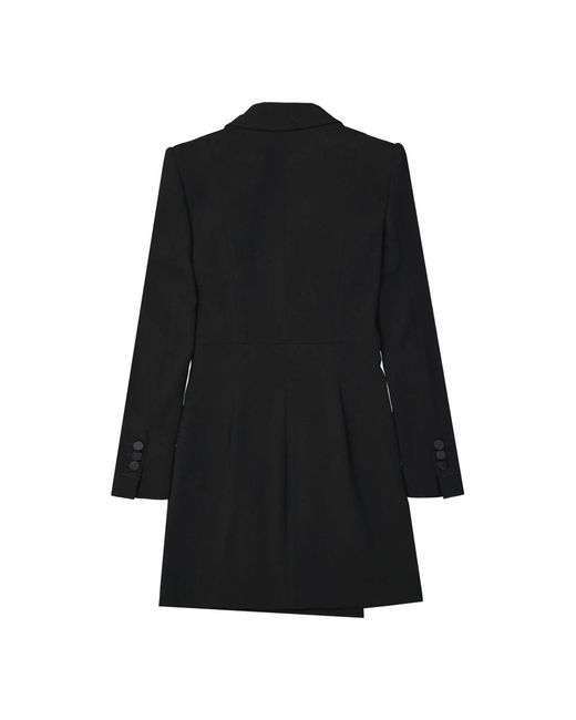 DSquared² Black Double-Breasted Coats